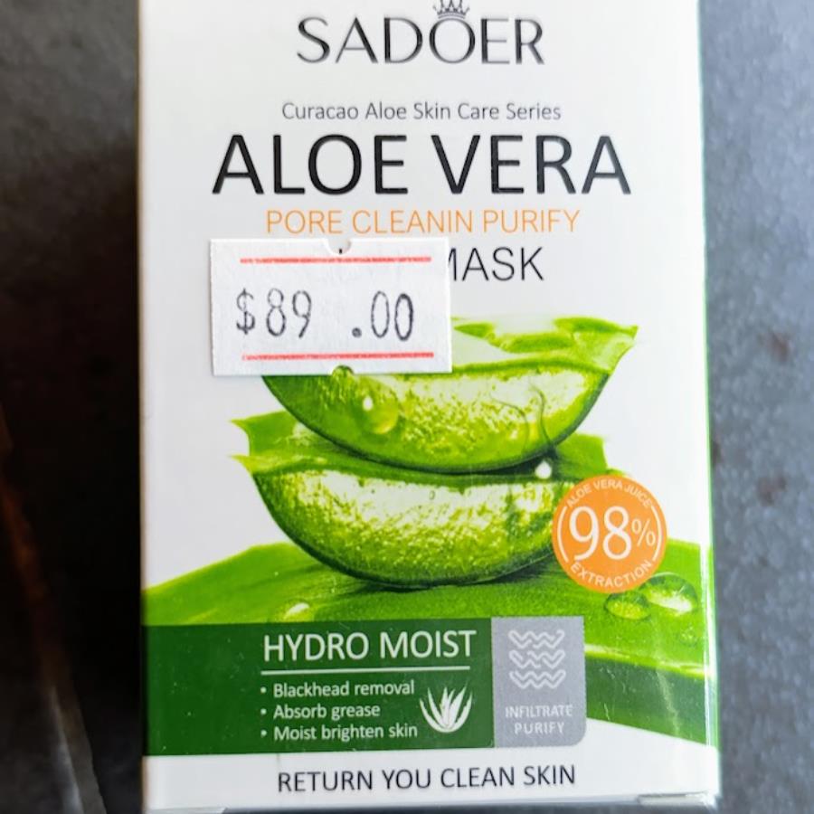 SADOER Aloe Vera Pore Cleanin Purify Mask (Hydro Moist) 🌿💧
